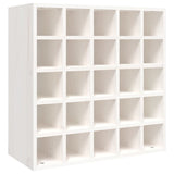Wine Cabinet White 56x25x56 cm Solid Wood Pine 821538
