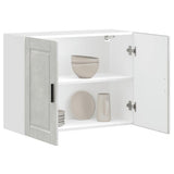 Kitchen Wall Cabinet Porto Concrete Grey Engineered Wood 854071