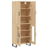 Highboard Sonoma Oak 69.5x34x180 cm Engineered Wood 3195758