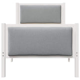 Bed Frame with Headboard Light Grey 80 x 200 cm Fabric 878363