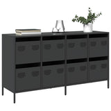 Sideboard Black 135x39x73.5 cm Cold-rolled Steel 3307167