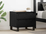 Bedside Cabinet 2 pcs Black Oak 40 x 35 x 50 cm Engineered Wood 882668