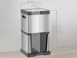 34L Double Compartment Kitchen Bin, with Soft-Close Lid T3398P343175