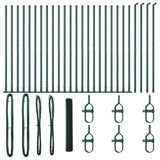Welded Wire Fence with Concrete Base 50 x 1.2 m 3353557