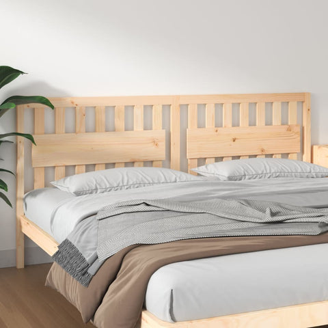 ZNTS Bed Headboard 205.5x4x100 cm Solid Wood Pine 818590