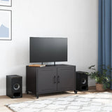 TV Cabinet Black 68x39x43.5 cm Steel 846638