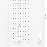 Saddle Cabinet White 53x53x105 cm Steel 339603