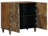 Sideboard with Storage Brown 60 x 33.5 x 75 cm Solid Mango Wood 4018358