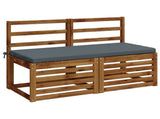2-Piece Bench Cushions SOEST 2 pcs 100% Polyester Blue 949323
