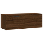 ZNTS Wall Cabinet Brown Oak 100x36.5x35 cm Engineered Wood 830163