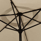 Garden Parasol with Metal Pole 300 cm Taupe 44500