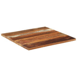 Square Table Top 70x70 cm 25-27 mm Solid Reclaimed Wood 286059