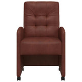 Dining Chairs with Wheels 2 pcs Shiny brown 57 x 67 x 98 cm 42017895