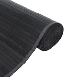 Rug Rectangular Grey100x1000 cm Bamboo 376970