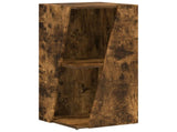Side Shelf Smoked Oak 33 x 32 x 70.5 cm Engineered Wood 892412