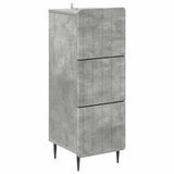 Drawer Cabinet Concrete Grey 33 x 34.5 x 92 cm Engineered Wood 894388