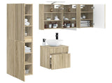 Bathroom Cabinet Set 5 pcs Sonoma Oak 43 x 16 x 62.5 cm 3407345