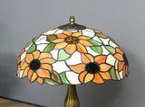 Stained Glass Table Lamp, Handmade Antique Bedside Lamp for Bedroom, Living room, Home, Nightstand, T3398P343261