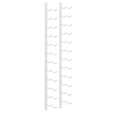 Wall Mounted Wine Rack for 24 Bottles White Iron 340883