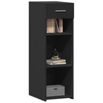ZNTS Sideboard Black 30x42.5x93 cm Engineered Wood 846307