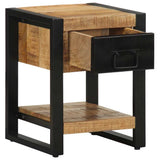 Bedside Cabinet 35x34x45 cm Solid Rough Wood Mango 4013567