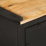 Bathroom Cabinet 40x30x50 cm Iron and Solid Wood Mango 358565