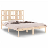 Bed Frame without Mattress 135x190 cm Double Solid Wood 3105575