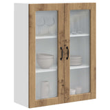 Wall Glass Cabinet PORTO Artisan Oak 80 x 31 x 100 cm 885514