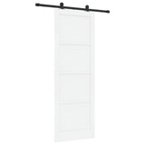 Sliding Door ORKDAL White 83 x 232 cm Solid Pine Wood 3445491