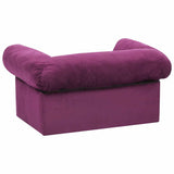 Dog Sofa with Drawer Burgundy 75x50x38 cm Plush 171081