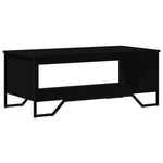 ZNTS Coffee Table Black 100x51x40 cm Engineered Wood 848479