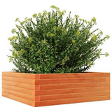 Garden Planter Wax Brown 70x70x23 cm Solid Wood Pine 847195