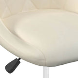 Swivel Dining Chairs 2 pcs Cream Velvet 335282