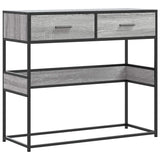Console Table Grey Sonoma 90x35x80 cm Engineered Wood 849177
