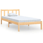 Bed Frame without Mattress Solid Wood Single 810047
