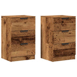 Bedside Cabinets 2 pcs Old Wood 40x36x65 cm Engineered Wood 856933
