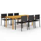 Dining Set Brown and Black 3067903