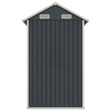 Garden Shed Anthracite 192x152.5x237 cm Galvanised Steel 364531