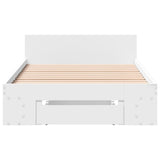 Bed Frame with Drawer without Mattress White 90x200 cm 3280797
