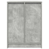 Shoe Cabinet Concrete Grey 57x34x76 cm Engineered Wood 861871