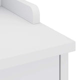 Hallway Bench SANDNES White 45x40x50 cm Solid Wood Pine 4010447