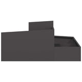 Garden Planter Black 100 x 100 x 50 cm Cold-rolled Steel 873585