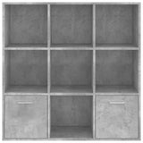Book Cabinet Concrete Grey 98x30x98 cm Engineered Wood 801120