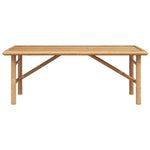 Coffee Table Brown 110 x 50 x 43 cm Bamboo 4106594