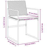 Garden Dining Set 5 pcs Black Powder-Coated Steel 3379331