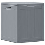 Garden Storage Box 90L Grey PP Wood Look 151233