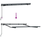 Awning Frame Retractable Manual Anthracite 2.5 x 2 m Metal 42002544