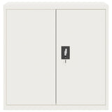 File Cabinet White 90x40x90 cm Steel 339728