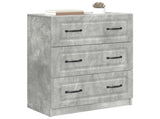 Drawer Cabinet Concrete Grey 66 x 34.5 x 87 cm Engineered Wood 895758