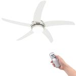 Ornate Ceiling Fan with Light 128 cm White 50538